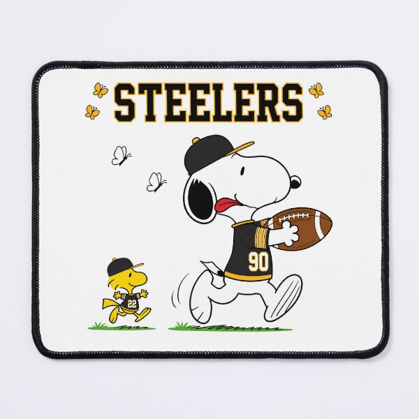 Item preview, Snoopy & Woodstock Pittsburgh Steelers Football Retro F532 designed and sold by GLUVY-THEME.