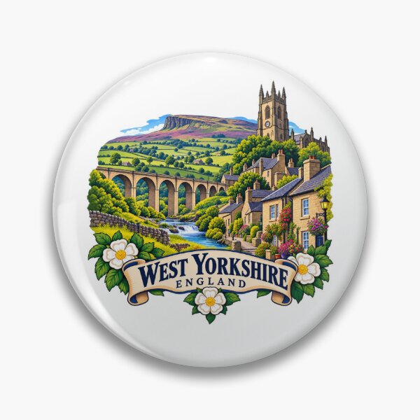 Item preview, West Yorkshire, England - Countryside & Viaduct designed and sold by Myra365Art.