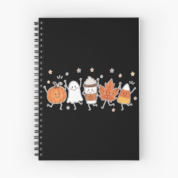 Item preview, Cute Fall Halloween Friends Pumpkin Ghost Coffee Leaf Candy Corn Graphic designed and sold by Quietfoxmax.