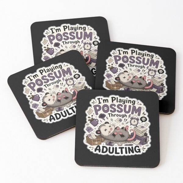 Item preview, I'm Playing Possum Through Adulting Funny Chaotic Humor designed and sold by Créative touche .
