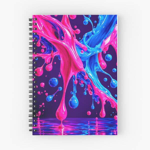 Item preview, Neon Pink & Blue Liquid Splash – Vibrant Abstract Phone Case Design designed and sold by IMuDesigner.