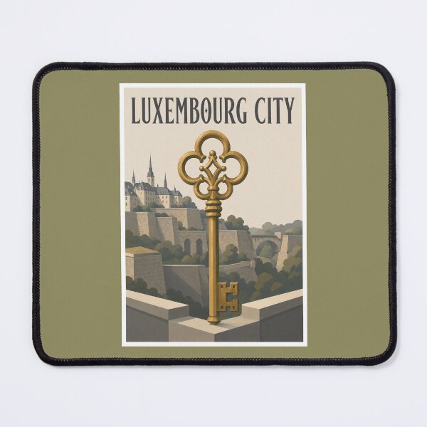 Item preview, Luxembourg City Golden Key Travel Poster designed and sold by Beyond Destinations.