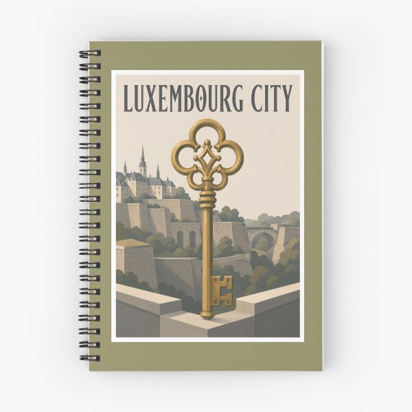 Item preview, Luxembourg City Golden Key Travel Poster designed and sold by Beyond Destinations.