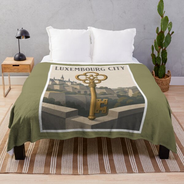 Item preview, Luxembourg City Golden Key Travel Poster designed and sold by Beyond Destinations.