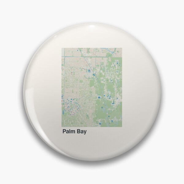 Item preview, Palm Bay Minimalistic Map Art designed and sold by MapsNerd.