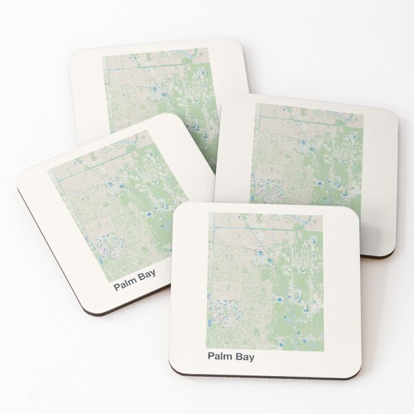 Item preview, Palm Bay Minimalistic Map Art designed and sold by MapsNerd.