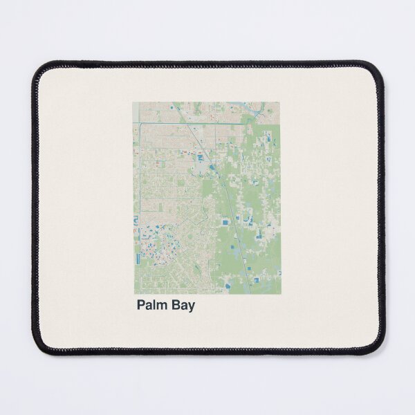 Item preview, Palm Bay Minimalistic Map Art designed and sold by MapsNerd.