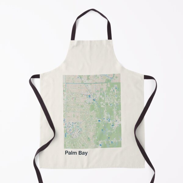 Item preview, Palm Bay Minimalistic Map Art designed and sold by MapsNerd.