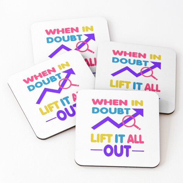 Item preview, When In Doubt Lift It All Out Colorful Fitness Art designed and sold by galihdaffa.