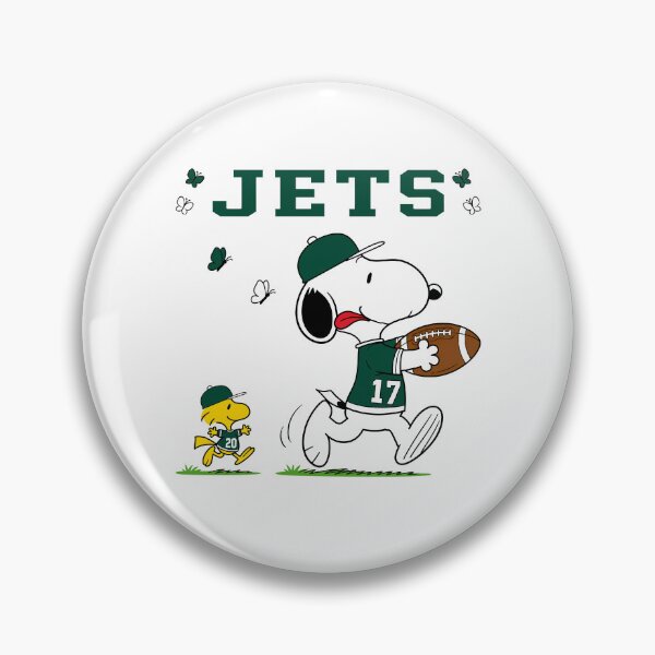 Item preview, Snoopy & Woodstock New York Jets Football Retro F534 designed and sold by GLUVY-THEME.