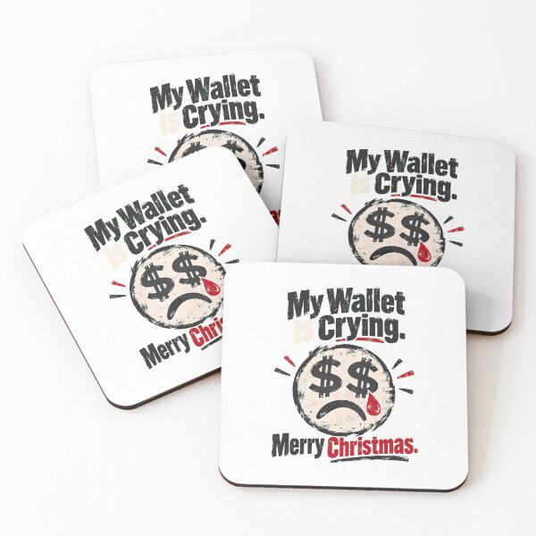 Item preview, Crying Wallet Dollar Eyes Emoji Christmas Humor designed and sold by nortowelcomics.
