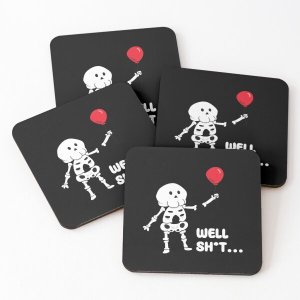 Item preview, Well Sh*t Skeleton Losing Balloon designed and sold by Dmo3HarkoArt.