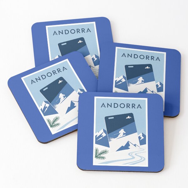 Item preview, Andorra Ski Pass Winter Travel Poster designed and sold by Beyond Destinations.