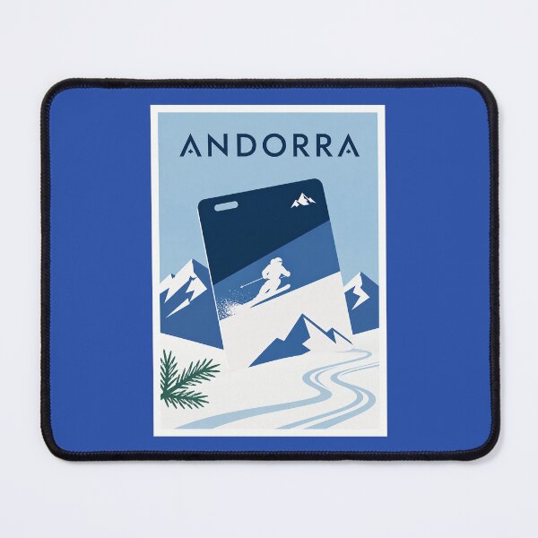 Item preview, Andorra Ski Pass Winter Travel Poster designed and sold by Beyond Destinations.