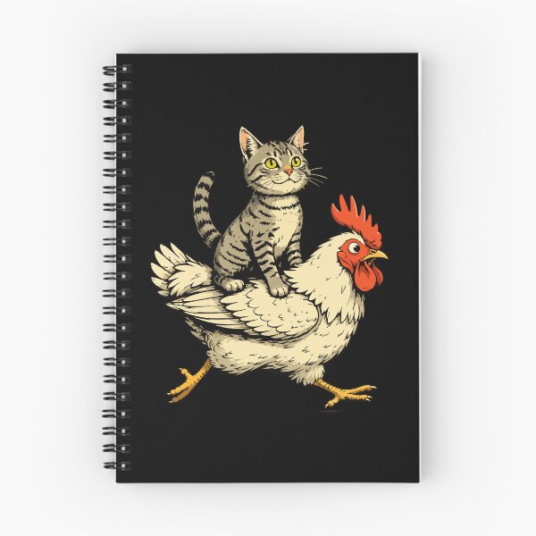 Item preview, Funny Cat Riding A Chicken - Hold On We're Getting Back designed and sold by berlicaferinz.
