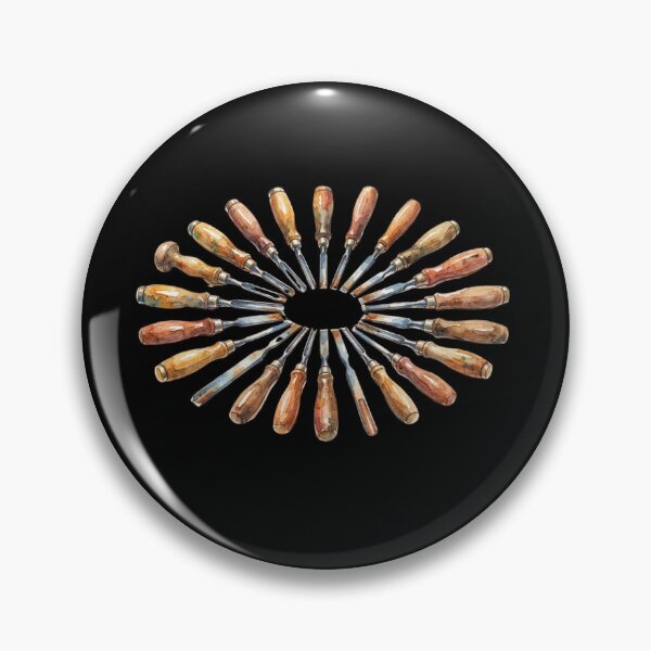 Item preview, Vintage Wood Carving Tools Pattern Art designed and sold by bvdesignart.
