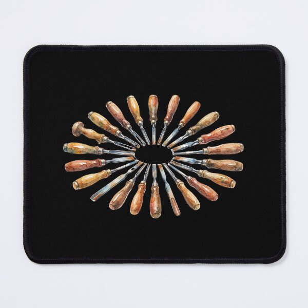Item preview, Vintage Wood Carving Tools Pattern Art designed and sold by bvdesignart.