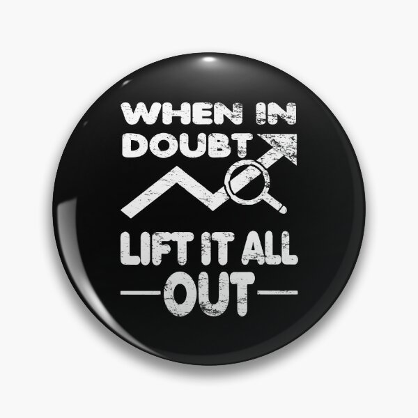 Item preview, When In Doubt Lift It All Out Distressed Fitness Art designed and sold by galihdaffa.