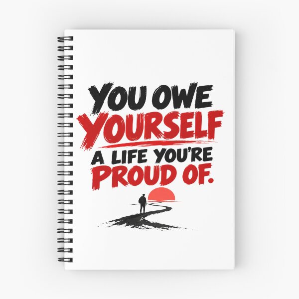 Item preview, You Owe Yourself a Life You're Proud Of – Motivational Self Growth Art designed and sold by Lovestickerco.