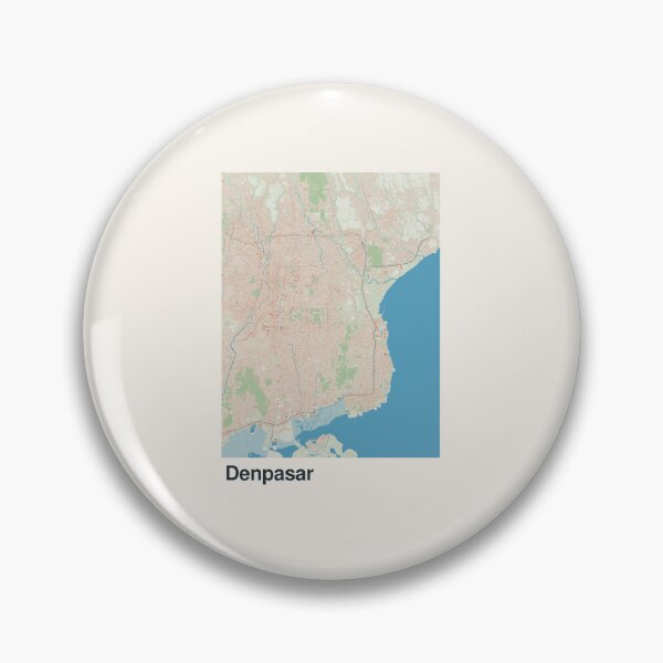 Item preview, Denpasar Minimalistic Map Art designed and sold by MapsNerd.