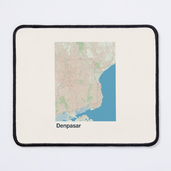 Item preview, Denpasar Minimalistic Map Art designed and sold by MapsNerd.