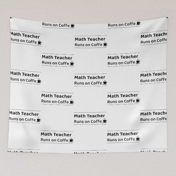 Item preview, Math Teacher Runs On Coffee designed and sold by jyneliam.