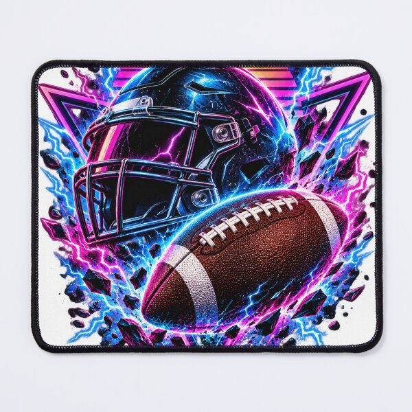 Item preview, Synthwave American Football Helmet Neon Flashes designed and sold by LongIslandDesgn.