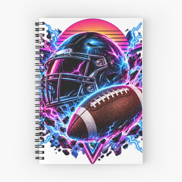 Item preview, Synthwave American Football Helmet Neon Flashes designed and sold by LongIslandDesgn.