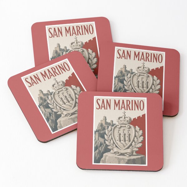 Item preview, San Marino Heraldic Shield Travel Poster designed and sold by Beyond Destinations.