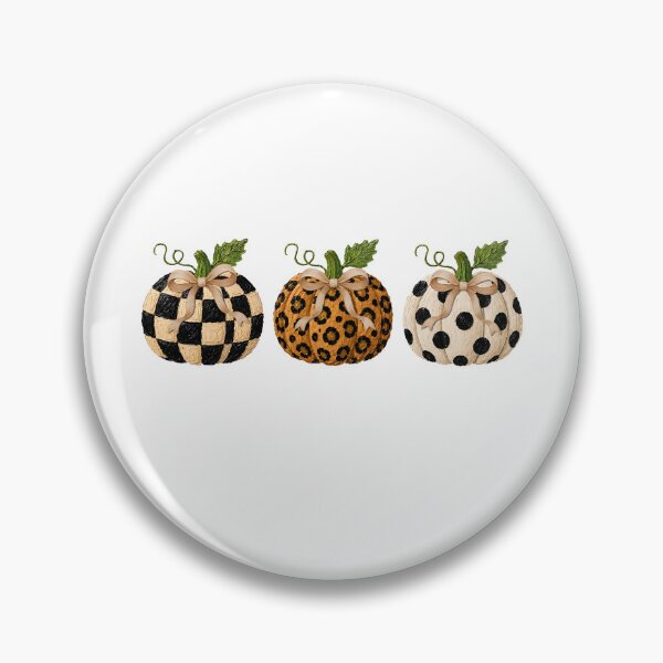Item preview, Leopard Checker Pumpkin Trio Cute Fall Autumn Bow Pattern Graphic designed and sold by Quietfoxmax.