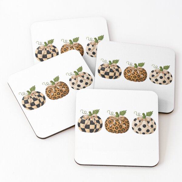 Item preview, Leopard Checker Pumpkin Trio Cute Fall Autumn Bow Pattern Graphic designed and sold by Quietfoxmax.