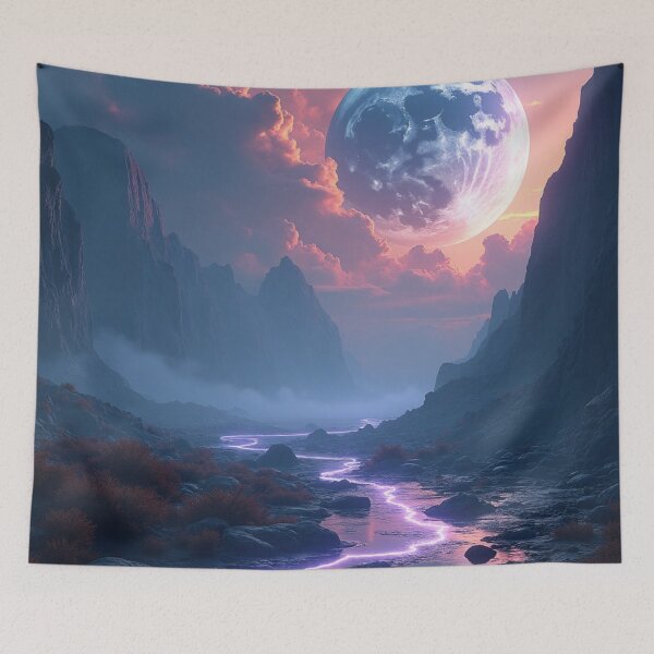 Item preview, Moonlit Rift - Celestial Valley Dreamscape designed and sold by nhk999.