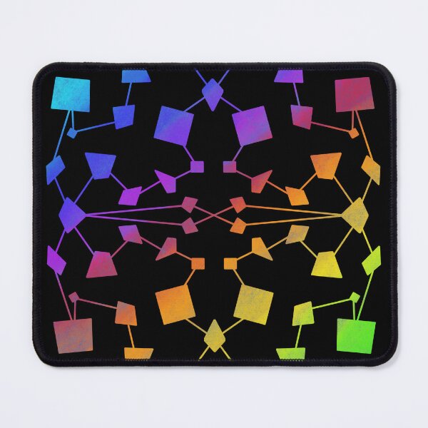 Item preview, geometric pattern rainbow colors designed and sold by FandomizedRose.