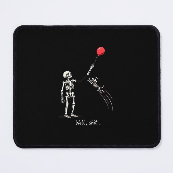 Item preview, Well Shit Skeleton Lost Balloon Dachshund Gothic Halloween designed and sold by Dmo3HarkoArt.