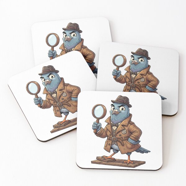 Item preview, Pigeon Detective – Funny Mystery Bird Character designed and sold by Unwrapfashion.