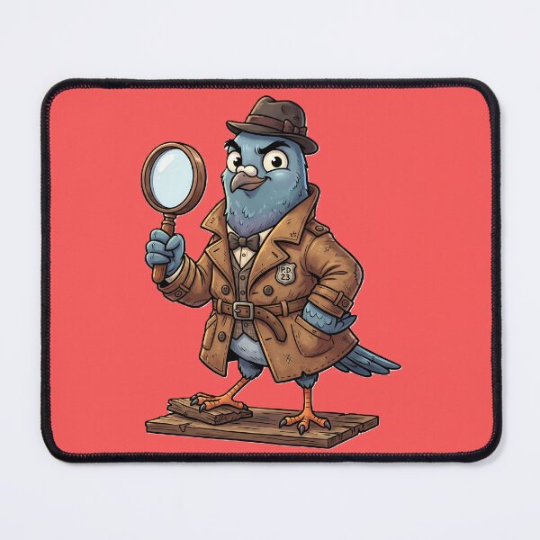 Item preview, Pigeon Detective – Funny Mystery Bird Character designed and sold by Unwrapfashion.
