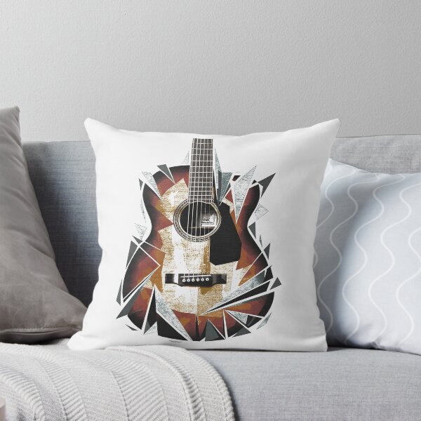 Item preview, Vintage Acoustic Guitar – Broken Glass Rock Music Grunge Design designed and sold by LOROWEAR.