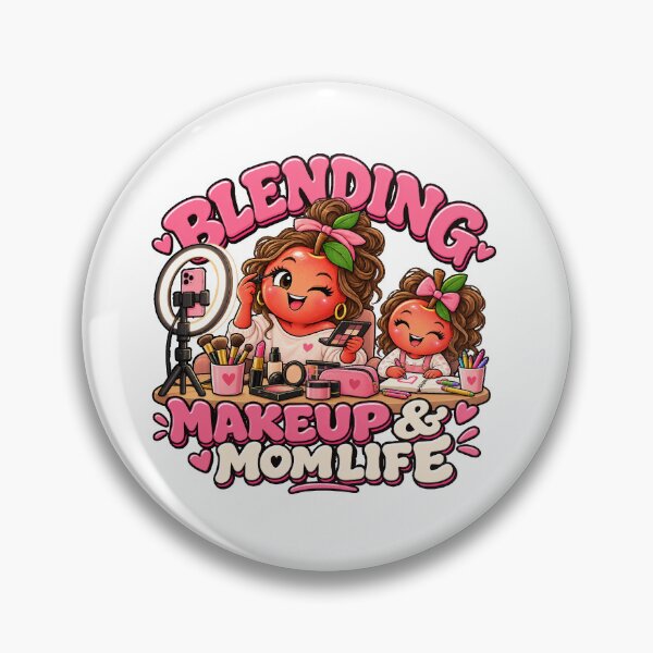 Item preview, Blending Makeup & Mom Life – Cute Makeup Artist Mom designed and sold by HH Design House.