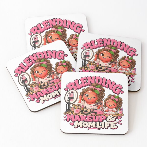 Item preview, Blending Makeup & Mom Life – Cute Makeup Artist Mom designed and sold by dr-Hana.