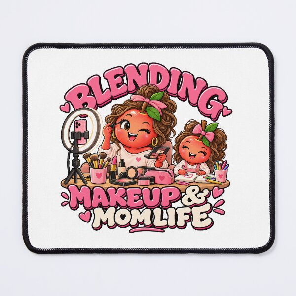 Item preview, Blending Makeup & Mom Life – Cute Makeup Artist Mom designed and sold by dr-Hana.