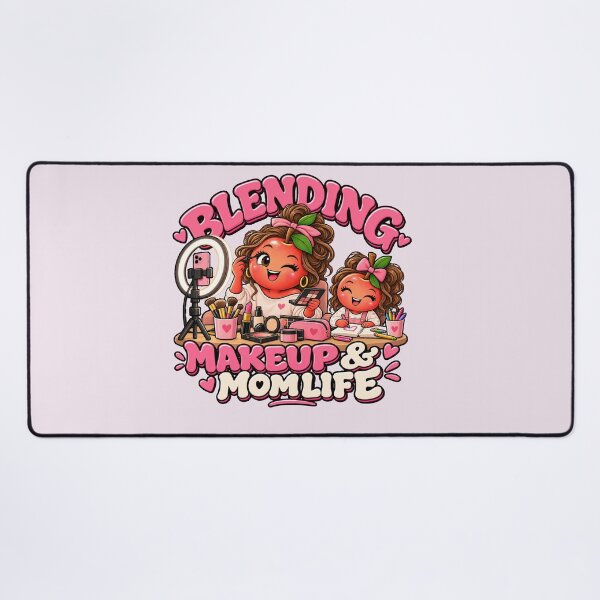 Item preview, Blending Makeup & Mom Life – Cute Makeup Artist Mom designed and sold by dr-Hana.
