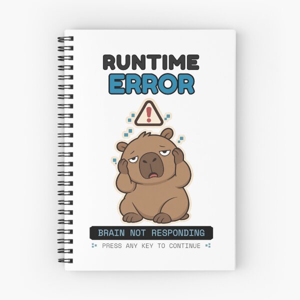 Item preview, Runtime Error Capybara – Light Apparel Brain Not Responding Funny Tech Humor designed and sold by SimplyDraftShop.