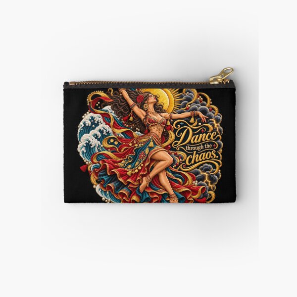 Item preview, Dance Through the Chaos Embroidered Dancer Storm & Ocean Art designed and sold by Emoji Emblems.