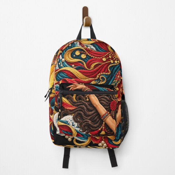 Item preview, Dance Through the Chaos Embroidered Dancer Storm & Ocean Art designed and sold by Emoji Emblems.