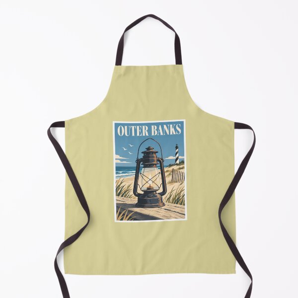 Item preview, Outer Banks Lantern Coastal Travel Poster designed and sold by Beyond Destinations.