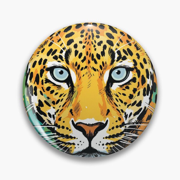 Item preview, Leopard Face Portrait Forest Wildlife Art Print designed and sold by Merch by Das Design Studio.