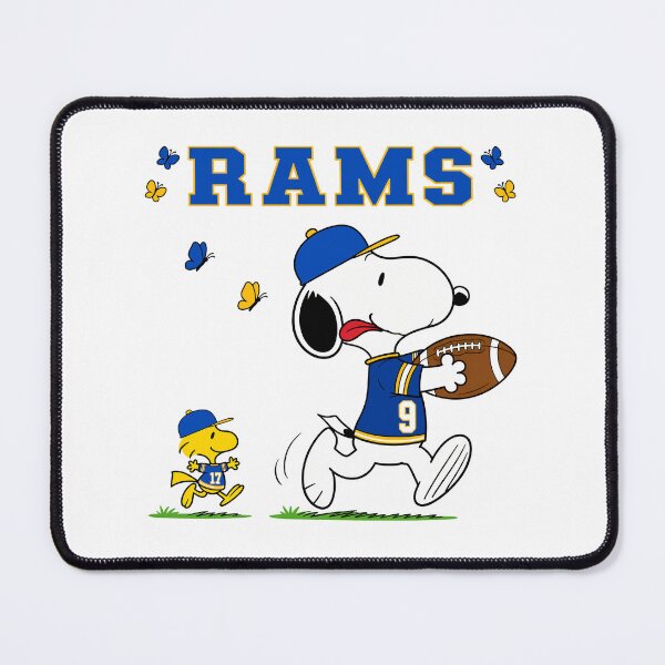 Item preview, Snoopy & Woodstock Los Angeles Rams Football Retro F537 designed and sold by GLUVY-THEME.
