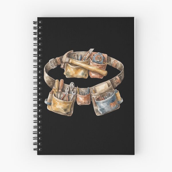 Item preview, Vintage Watercolor Tool Belt Construction Worker Gift designed and sold by bvdesignart.
