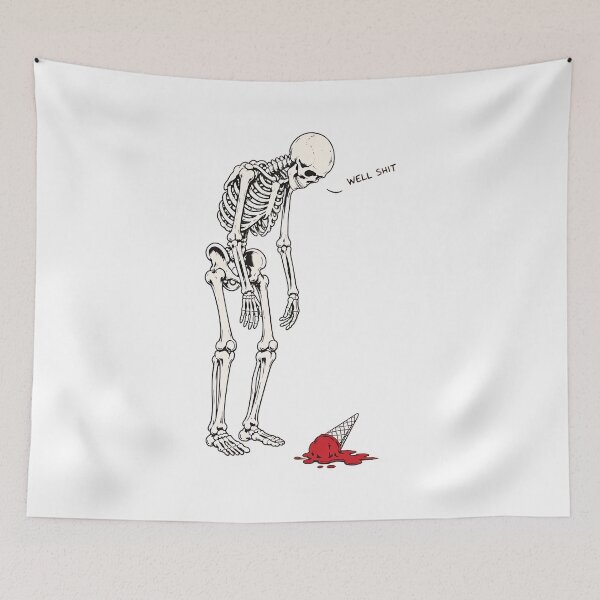Item preview, Well Shit Skeleton designed and sold by Dmo3HarkoArt.