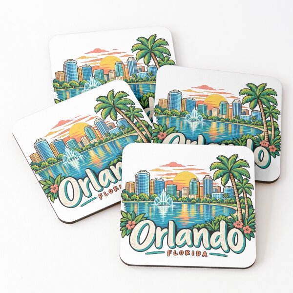 Item preview, Regalo de recuerdo de viaje de Orlando, Florida, dibujado a mano designed and sold by MichaeIRellov.